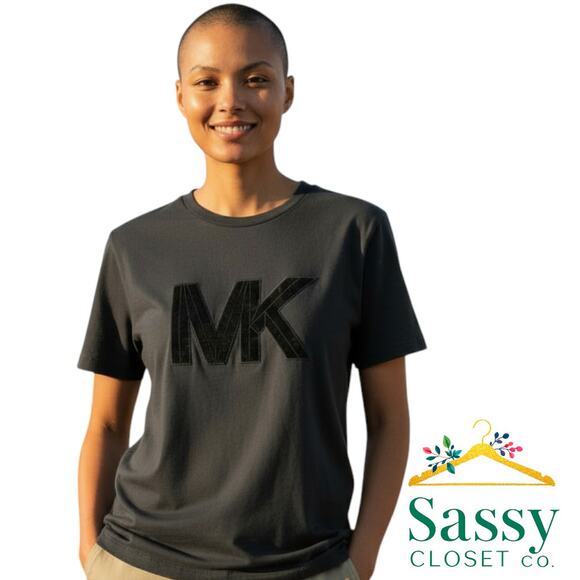 Michael Kors Black Tee 3X – Classic Crewneck, Plus Size, EUC - Picture 1 of 6